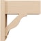 Ekena Millwork 8-in W x 18-in D x 18-in H Funston Block Rough Cedar Woodgrain TimberThane Outlooker, Primed Tan OUTUR080X18X18FST44RCPR - alternate 3
